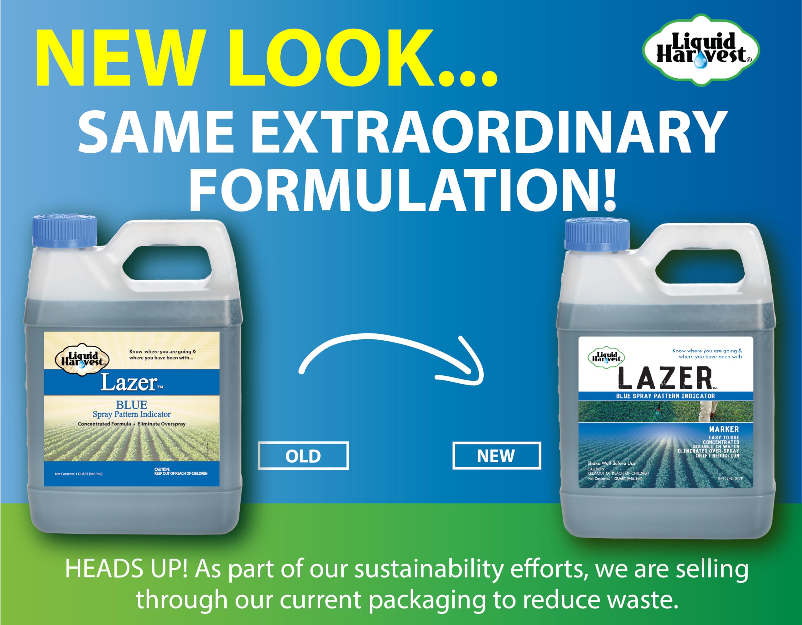 Liquid Harvest Lazer Blue fertilizer-marker lets you verify nutrient treatment locations