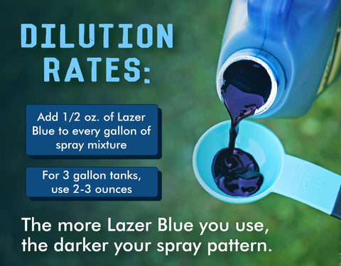 Liquid Harvest Lazer Blue is highly concentrated; handle with care during use and storage.