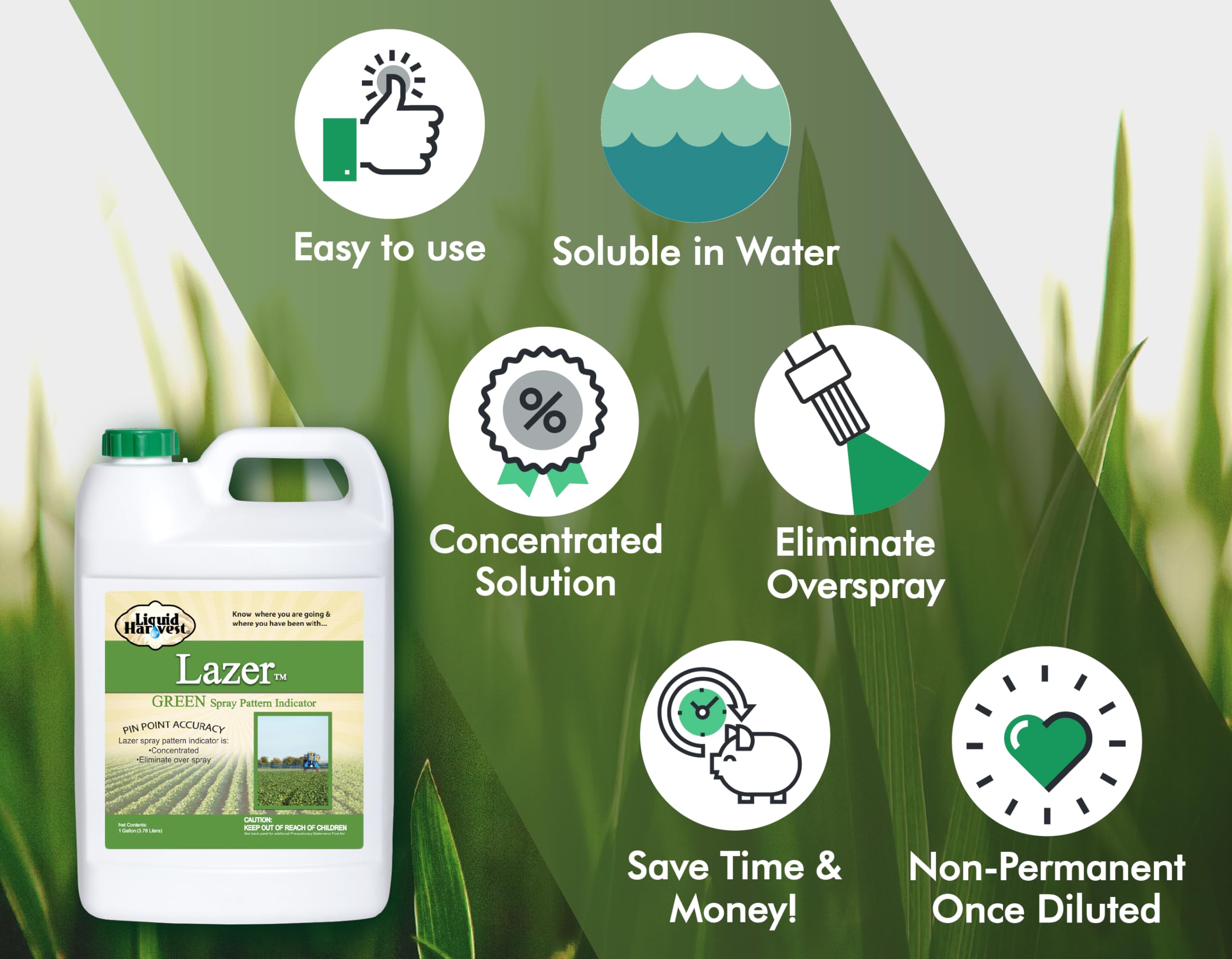 1 gallon container supports large-scale turf marking projects.