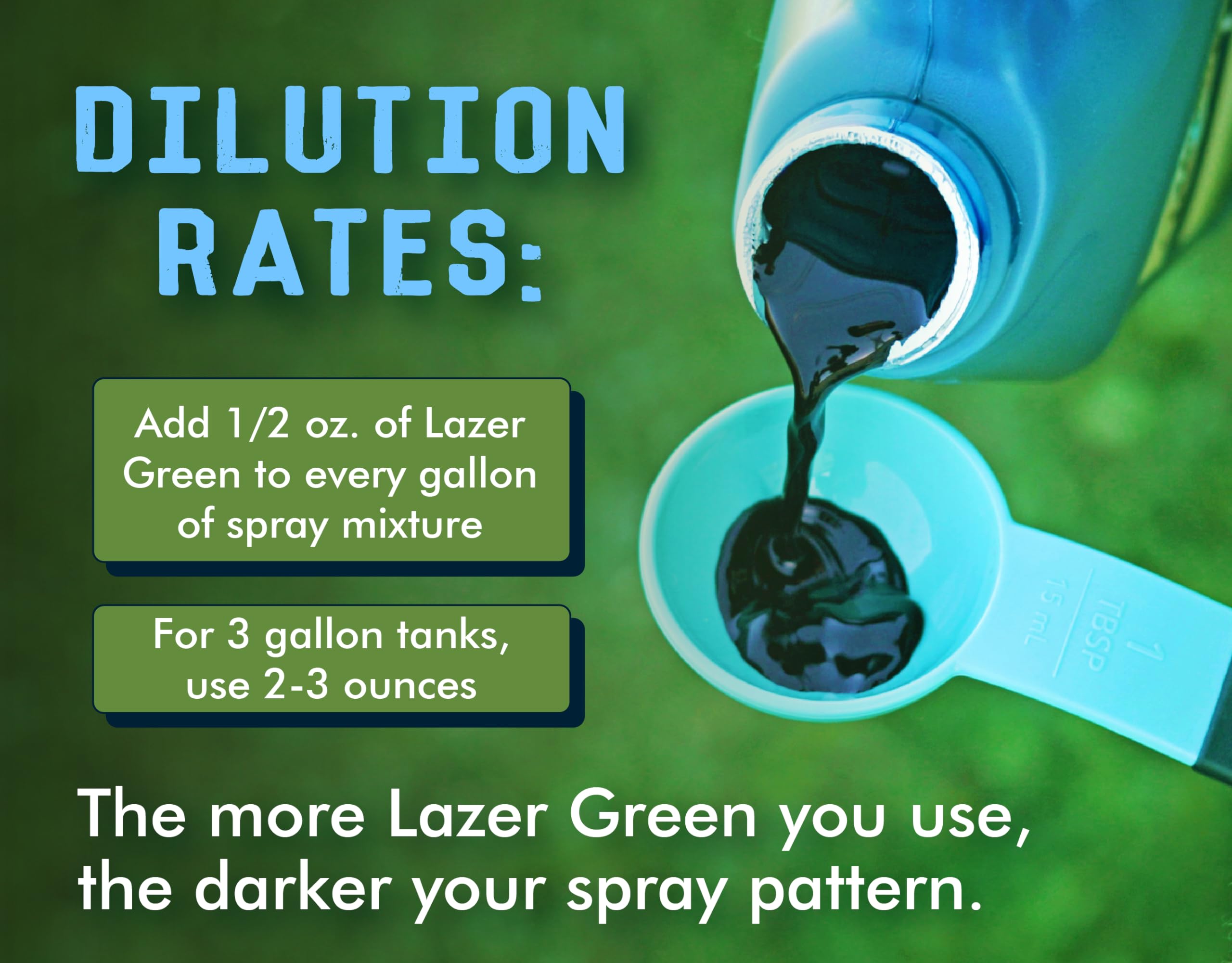 Liquid Harvest Lazer Green weed dye supports efficient lawn care workflows.