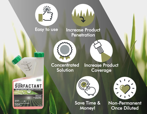 Liquid Harvest surfactant dispersion effect highlights reduced runoff and waste