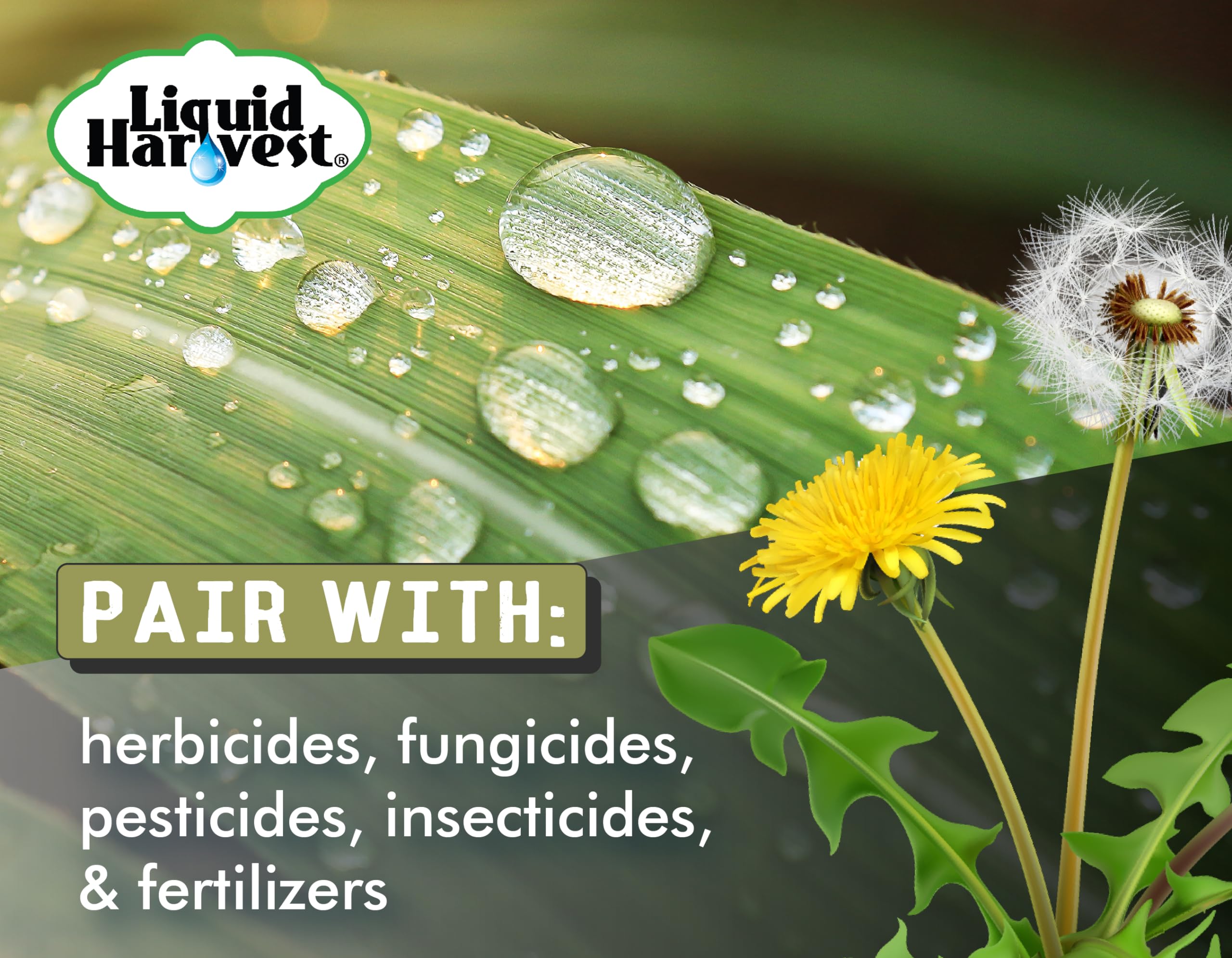 Liquid Harvest surfactant mixing with herbicide demonstrates easy formulation compatibility