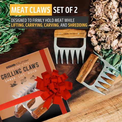 Liquid Solution grilling-essentials meat lifters simplify transferring hot meat.
