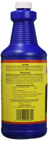 Liquinox 1-quart starter solution bottle prepared for easy irrigation.