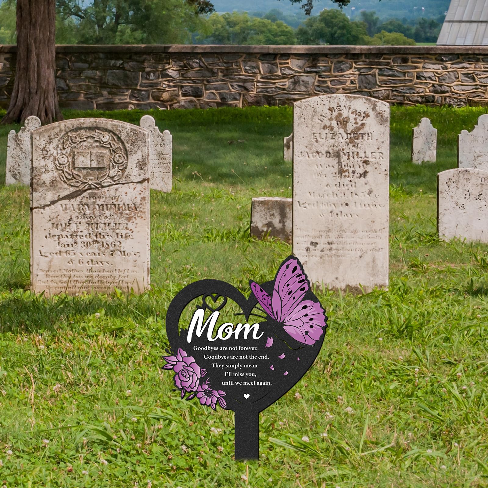 LIRAVENO mother remembrance sign offers a respectful garden marker