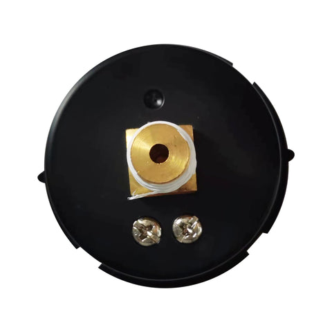 LisFaxbo gauge back mount showing 1/4 NPT connection for filters.