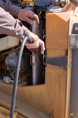 Lisle Radiator Genie M-style connector supports diverse equipment setups.