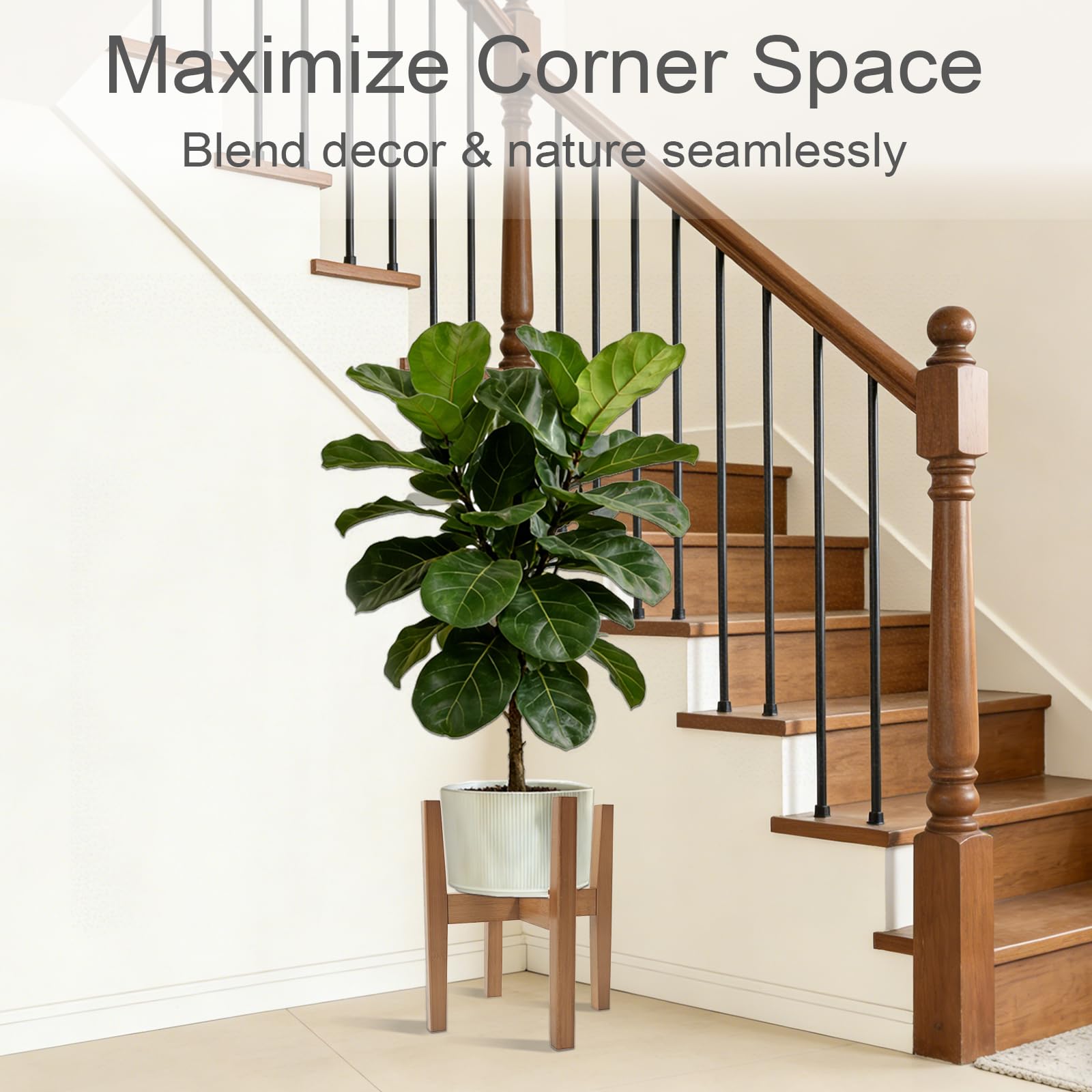 Easy assembly of Lissomballon bamboo stand with included screws