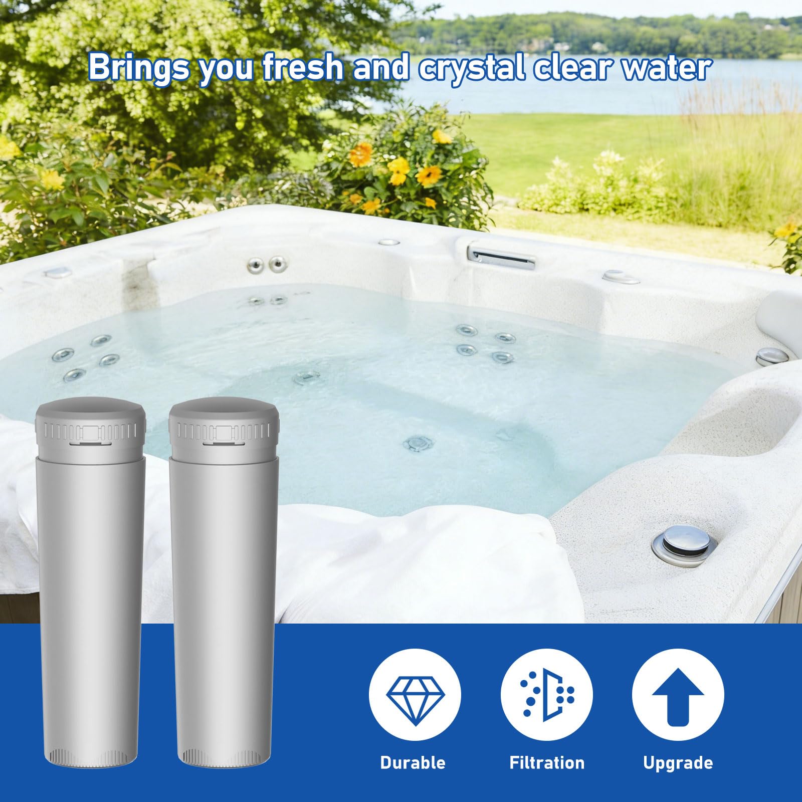 Lisyee Frog-Ease compatible cartridge demonstrates universal compatibility with select spa models.