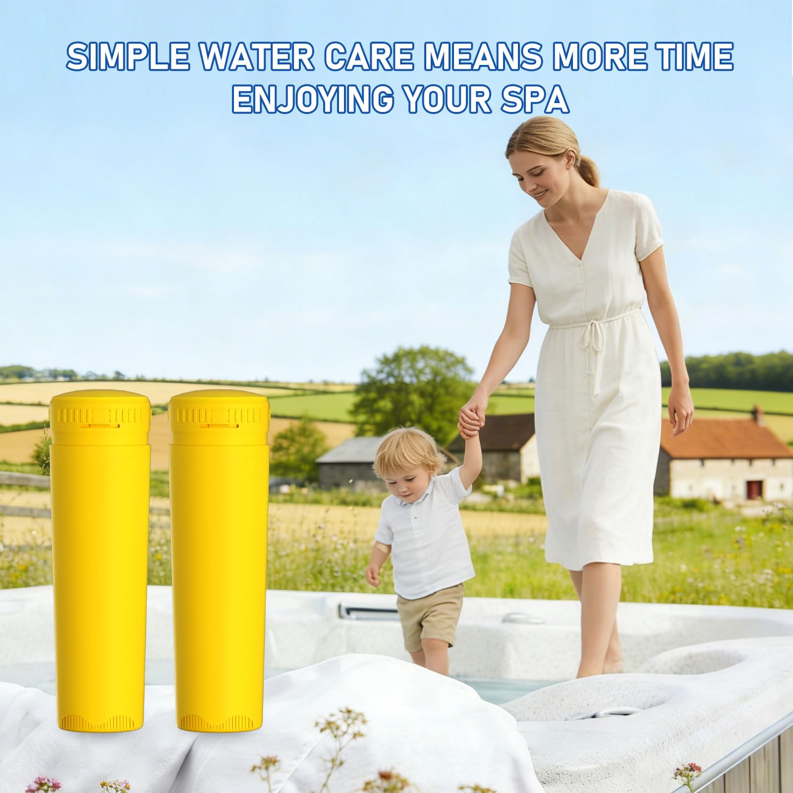 Four-pack provides convenient spa care and ongoing comfort.