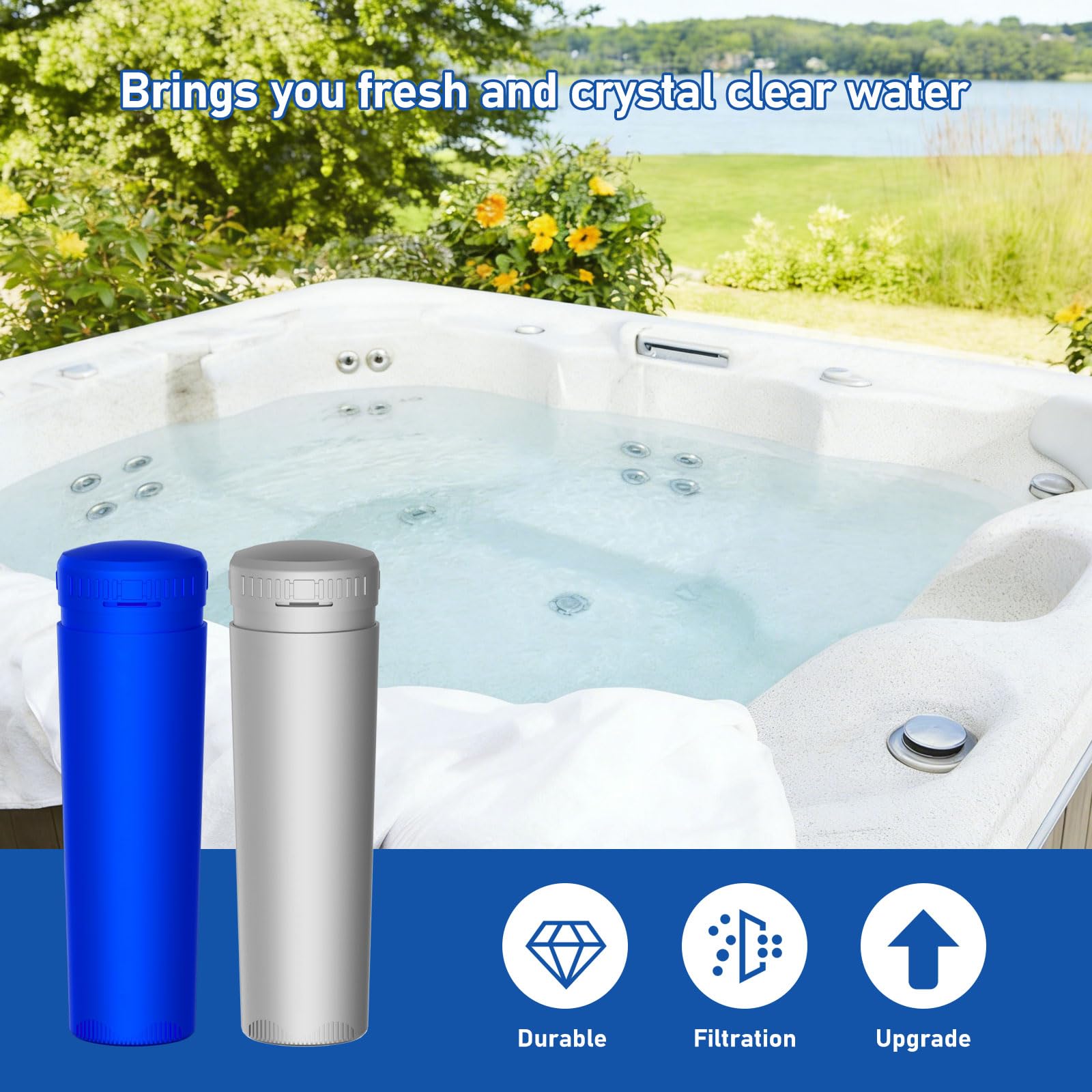Lisyee SmartChlor cartridge showcases a 3–4 week usage cycle for balanced spa water