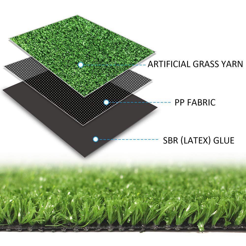 LITA artificial grass turf pool deck with a dry, slip-free surface