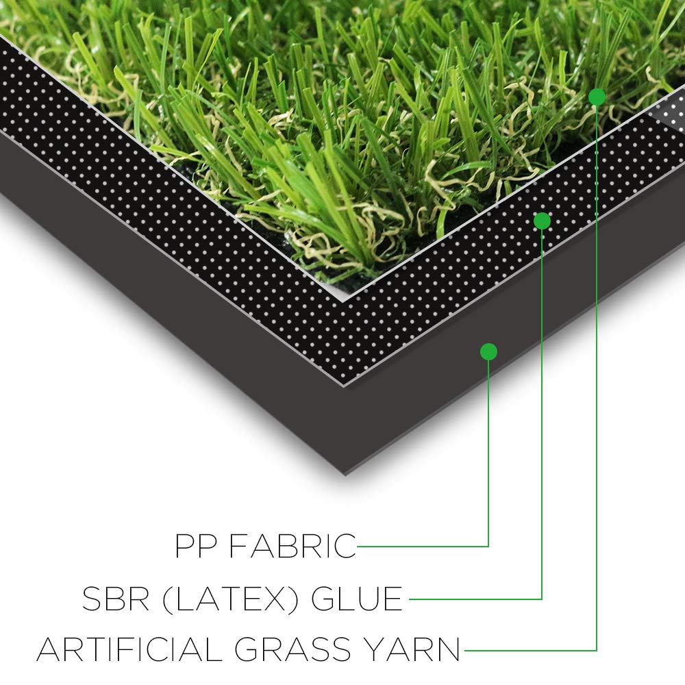 LITA rubber-backed grass with drainage holes enables easy outdoor installation.