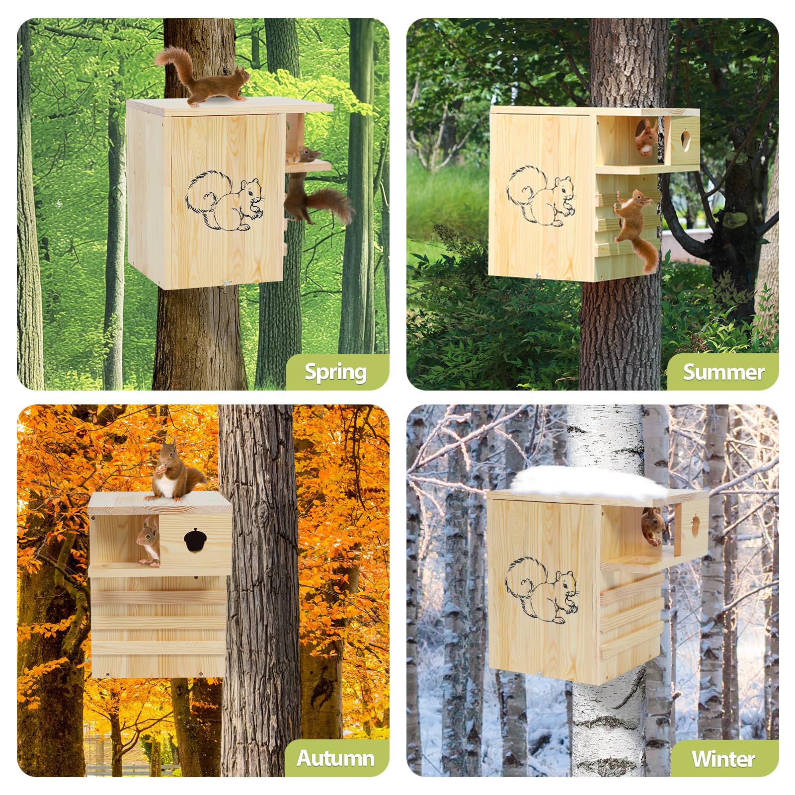 LitaiL quick-installation guide photo showing tree mounting with screws.