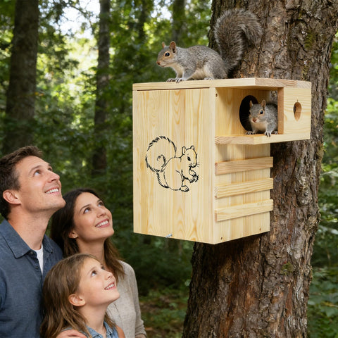 LitaiL tree-mount setup demonstrates safe, sturdy outdoor placement.