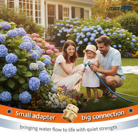 LitartPRO pipe-threaded to garden hose conversion for compatibility
