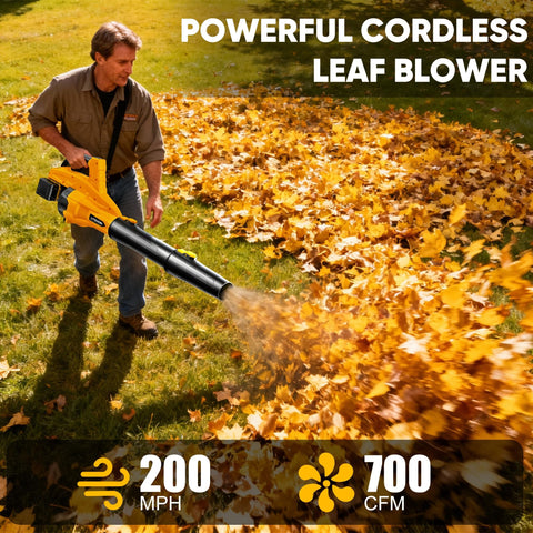 LITEKON Brushless motor delivers strong airflow for fast debris clearing.