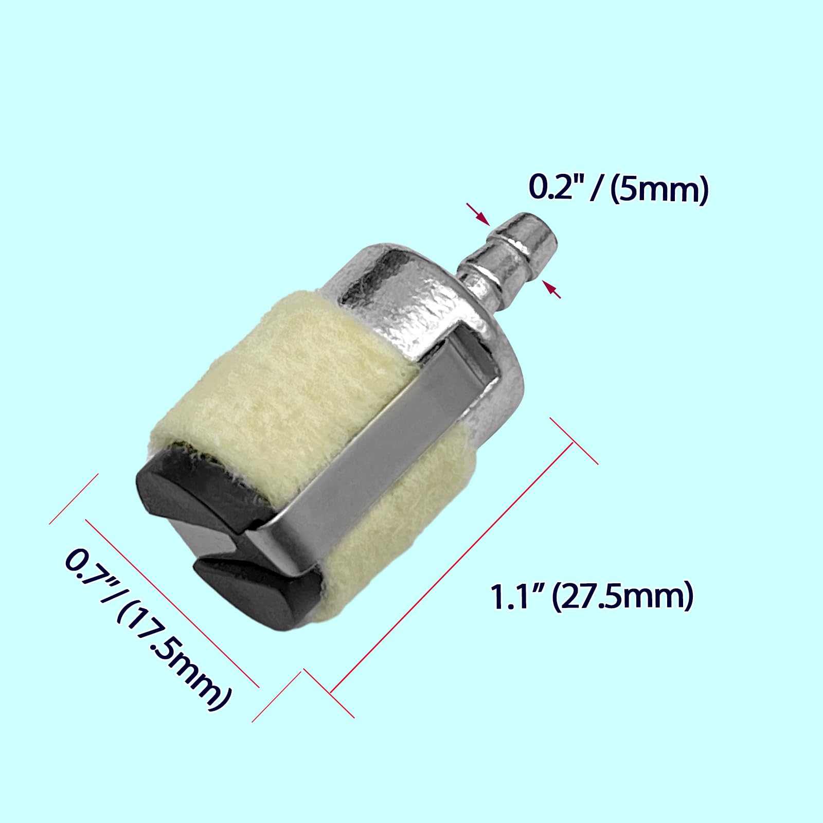LiteTour universal fuel filter kit designed for trimmers, edgers, and blowers