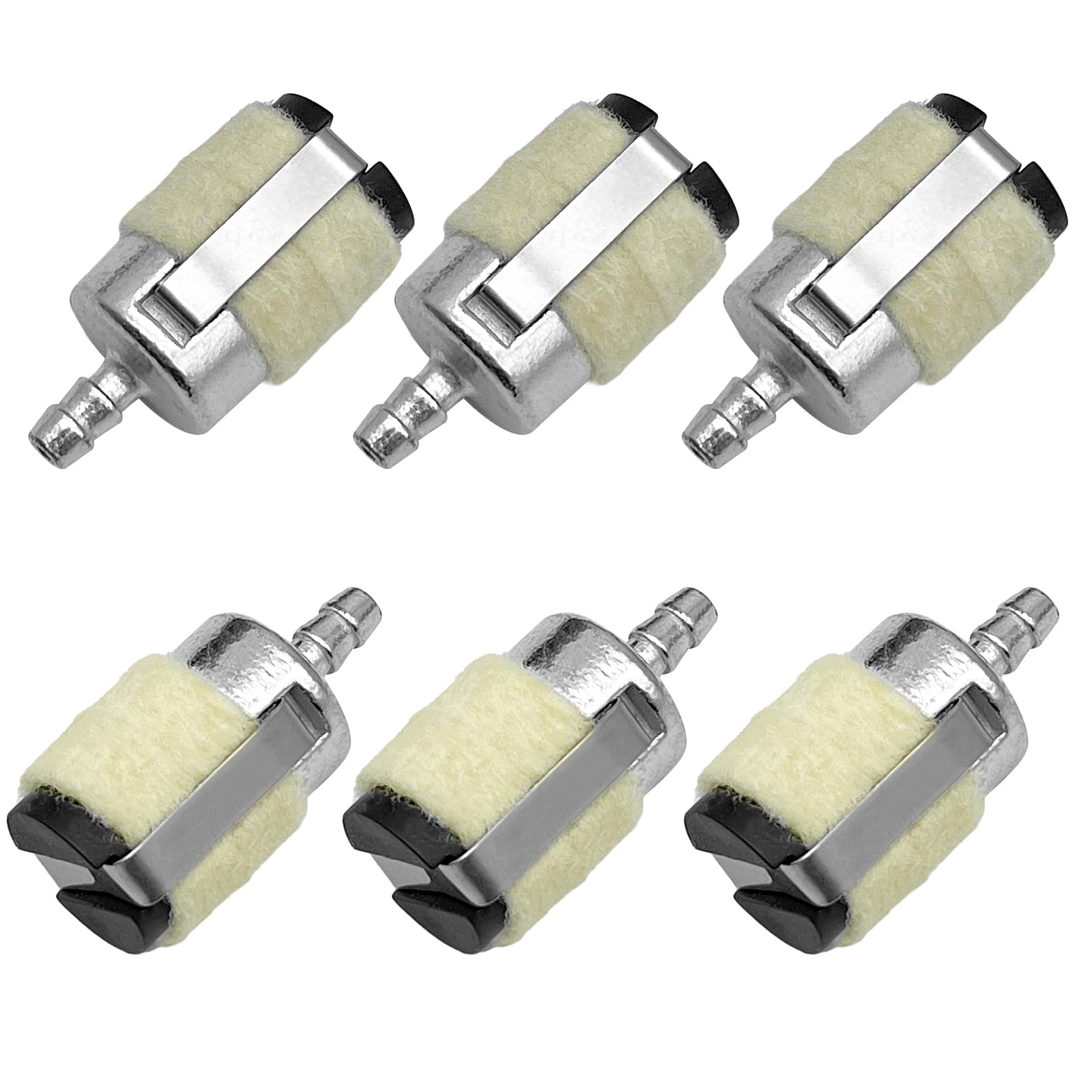 LiteTour fuel filter pack with six 0.2-inch inline filters for small engines