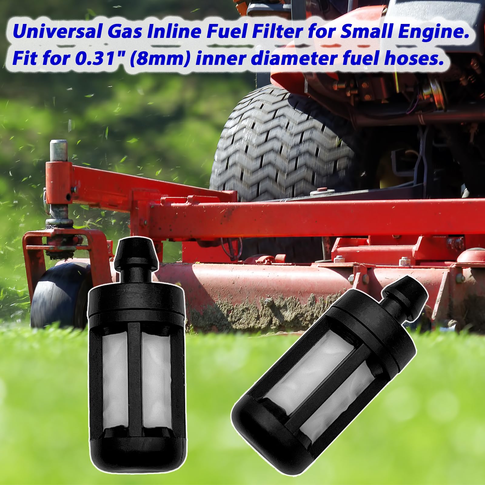 LiteTour fuel filter for Stihl—8mm ID focus for simple installation into fuel line.