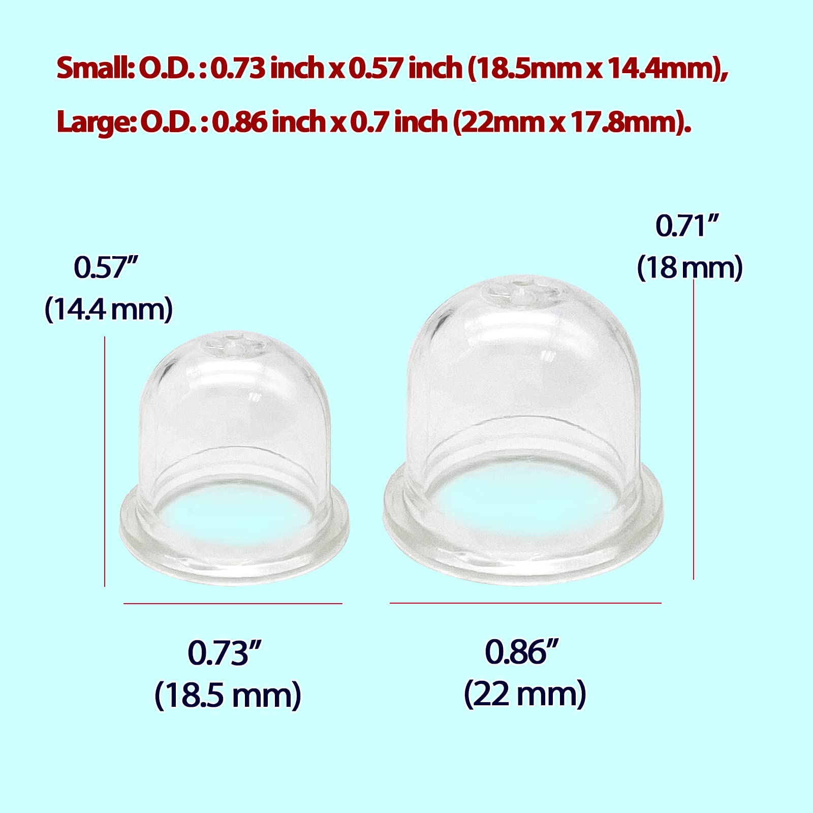 LiteTour primer bulbs compatible with Craftsman, Poulan, Husqvarna.
