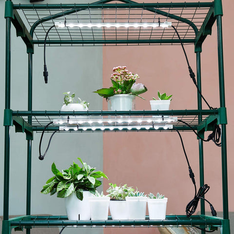Litever Grow LED strip kit timer showing automatic daily cycles.
