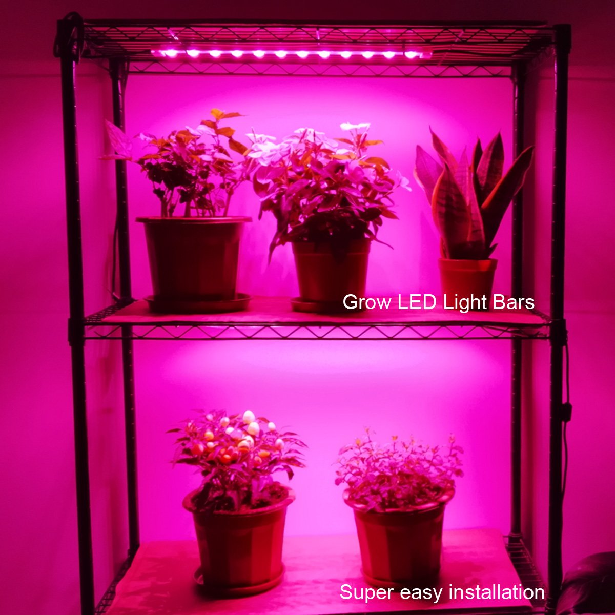 Litever Grow Light Strip Kit mounting accessories used for easy setup