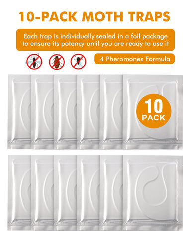 Litfurward traps come in foil packaging for freshness and easy setup.