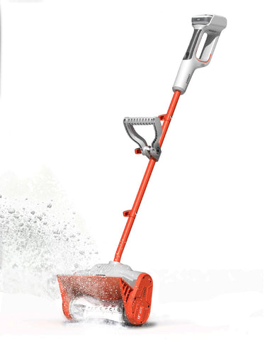 Litheli cordless snow shovel showing compact 13-inch head for quick driveways.