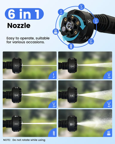 Lithlabo cordless pressure washer battery options for longer runtime.