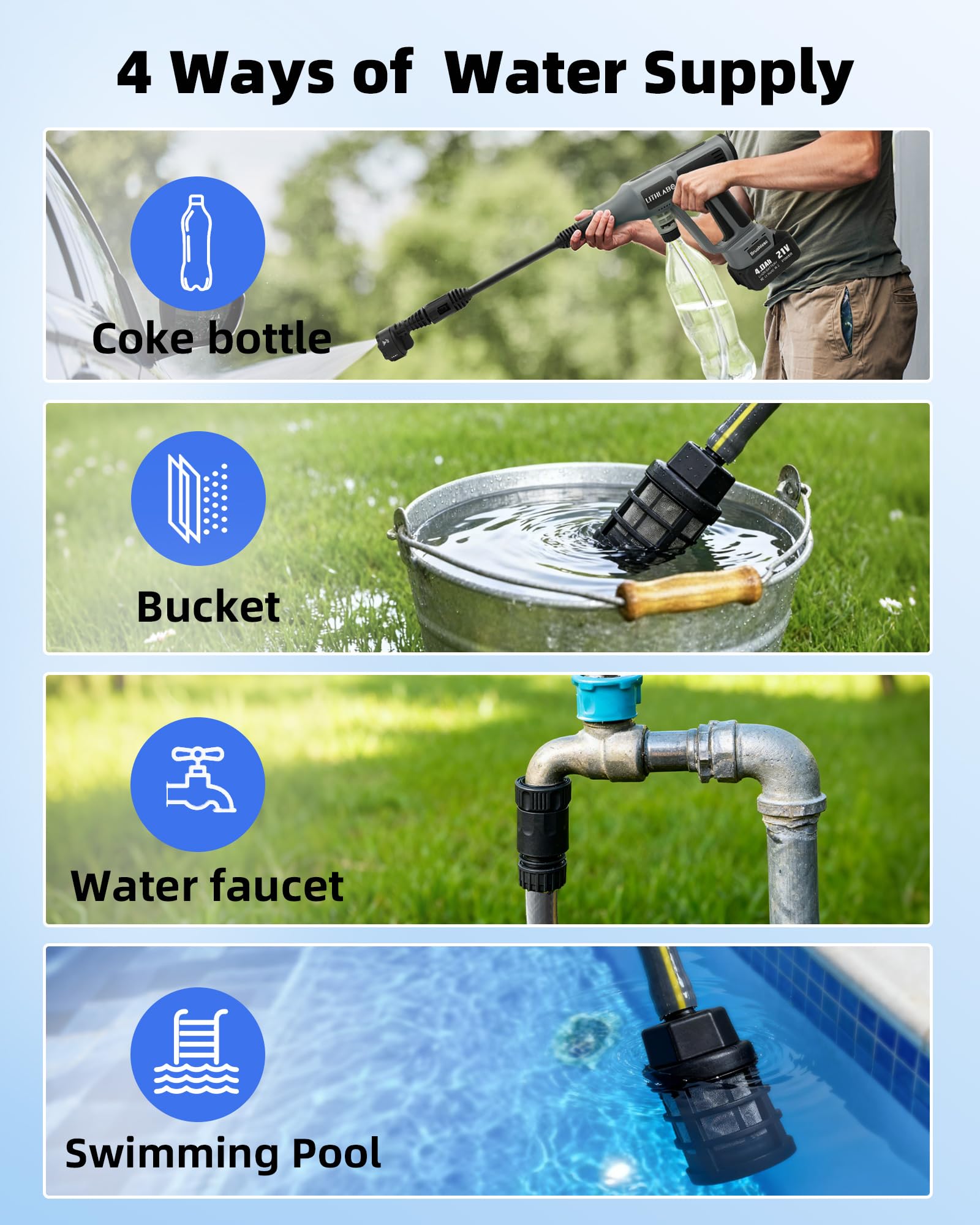 Lithlabo patio cleaning with adjustable pressure.