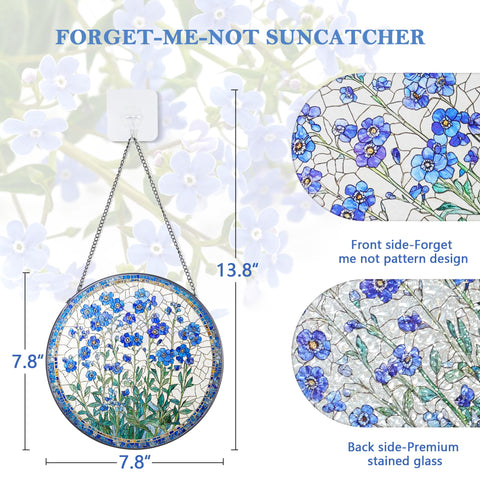 Litivy forget-me-not art glass makes a thoughtful gift for loved ones