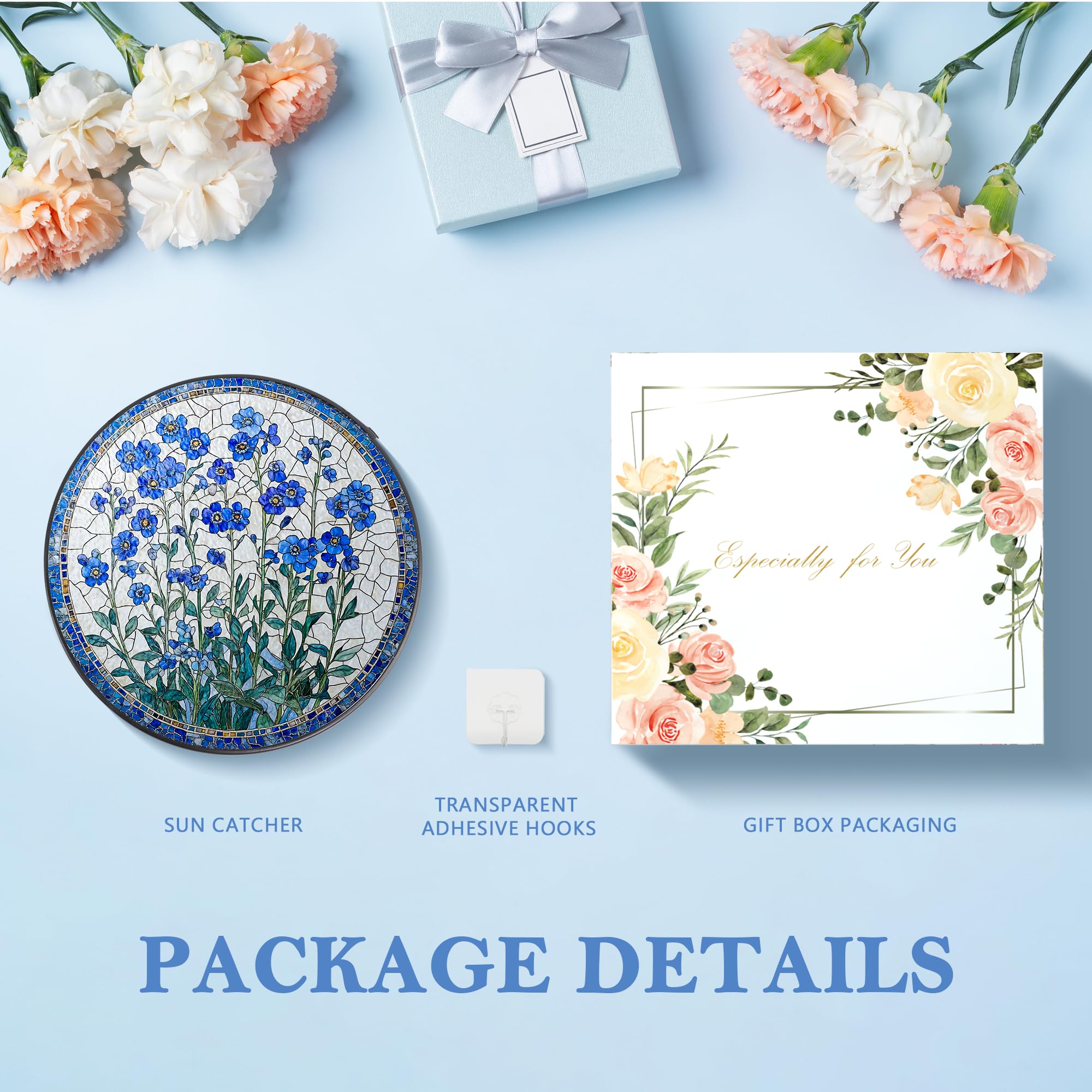 LITIVY Forget-Me-Not decor gift conveys lasting memories