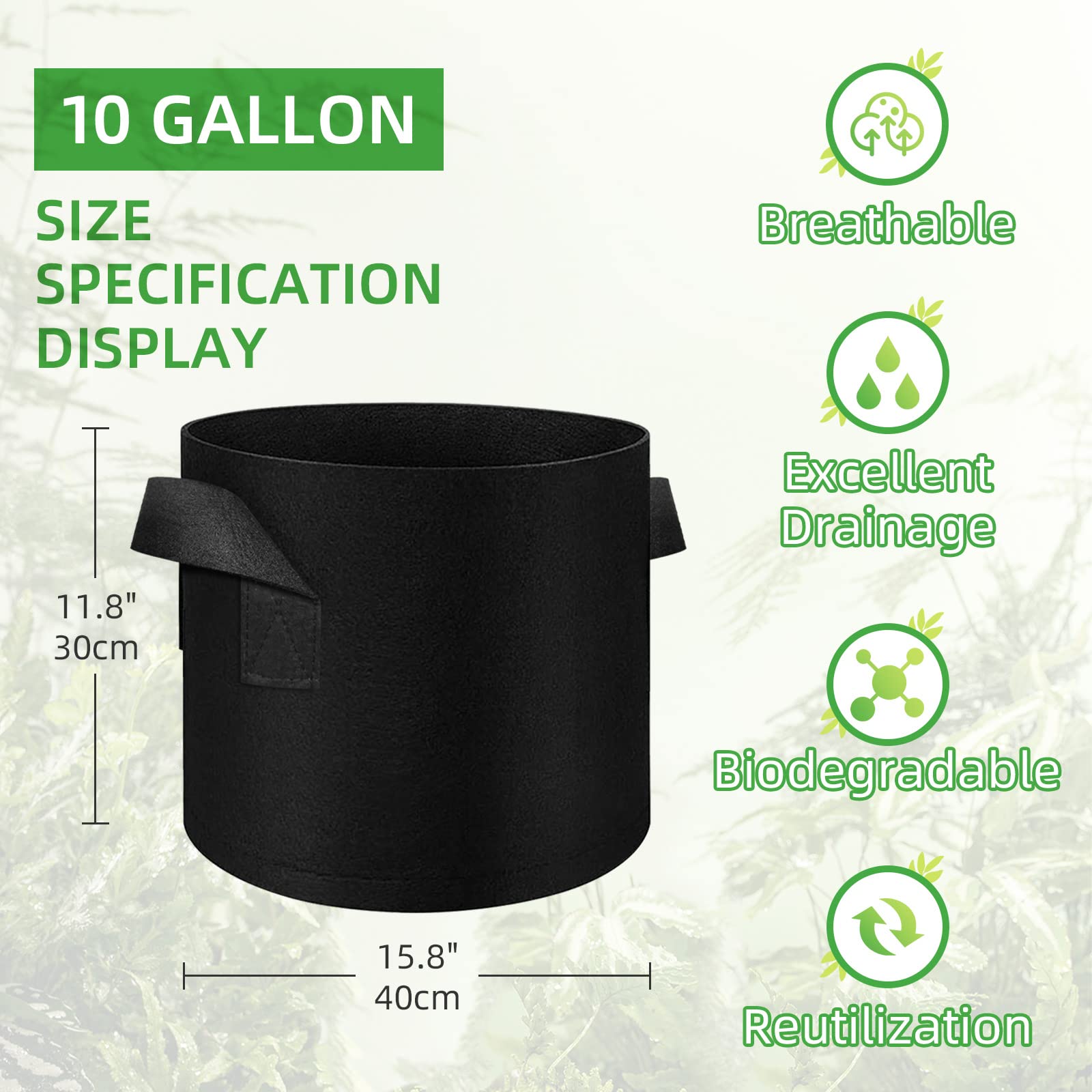 Litlandstar breathable non-woven fabric close-up for healthy root development