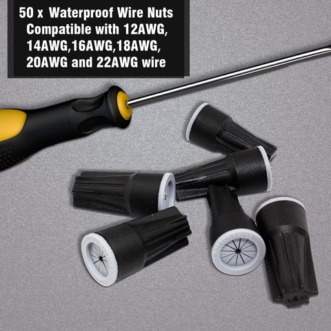 Litoexpe direct burial capable connectors for irrigation and landscape lighting.