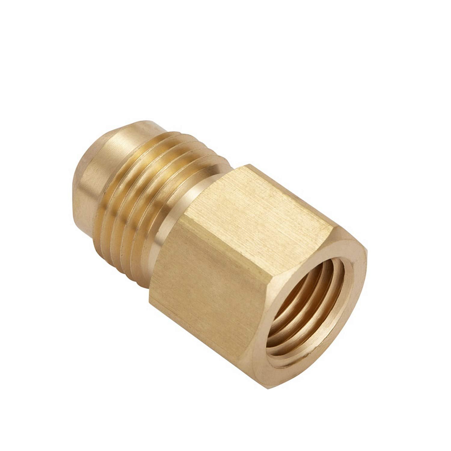 LitOrange 3/8 in flare to 1/2 in male NPT pipe for sturdy male threaded joints.