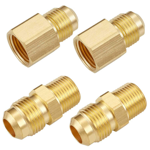 LitOrange 4-piece brass gas connector kit enables flexible, durable connections for LPG/NG.