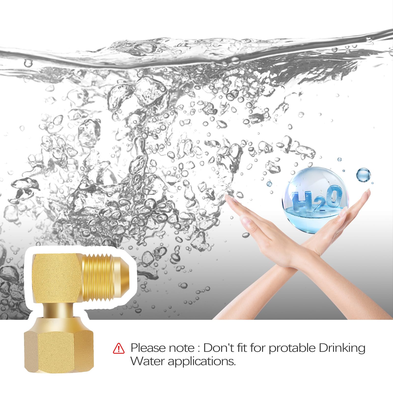 LitOrange brass propane elbow adapter in rugged, leak-resistant design.
