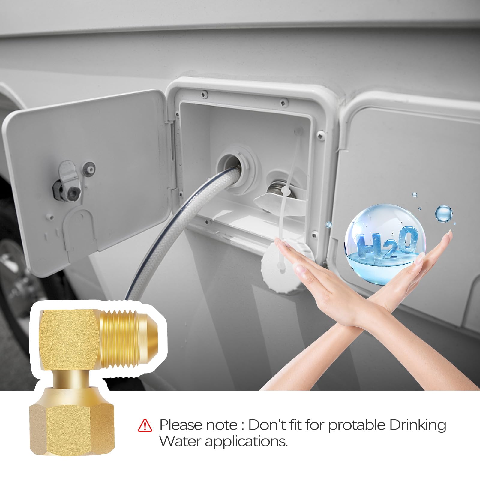 LitOrange brass fittings are not intended for potable water use.