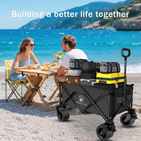 Littadeer wagon in compact fold for trunk or closet storage