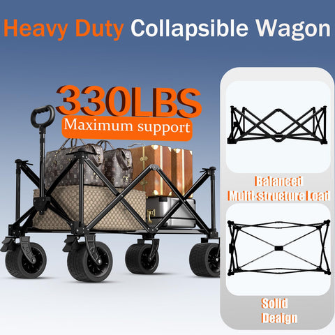 Littadeer wagon with 160L storage capacity for gear and groceries