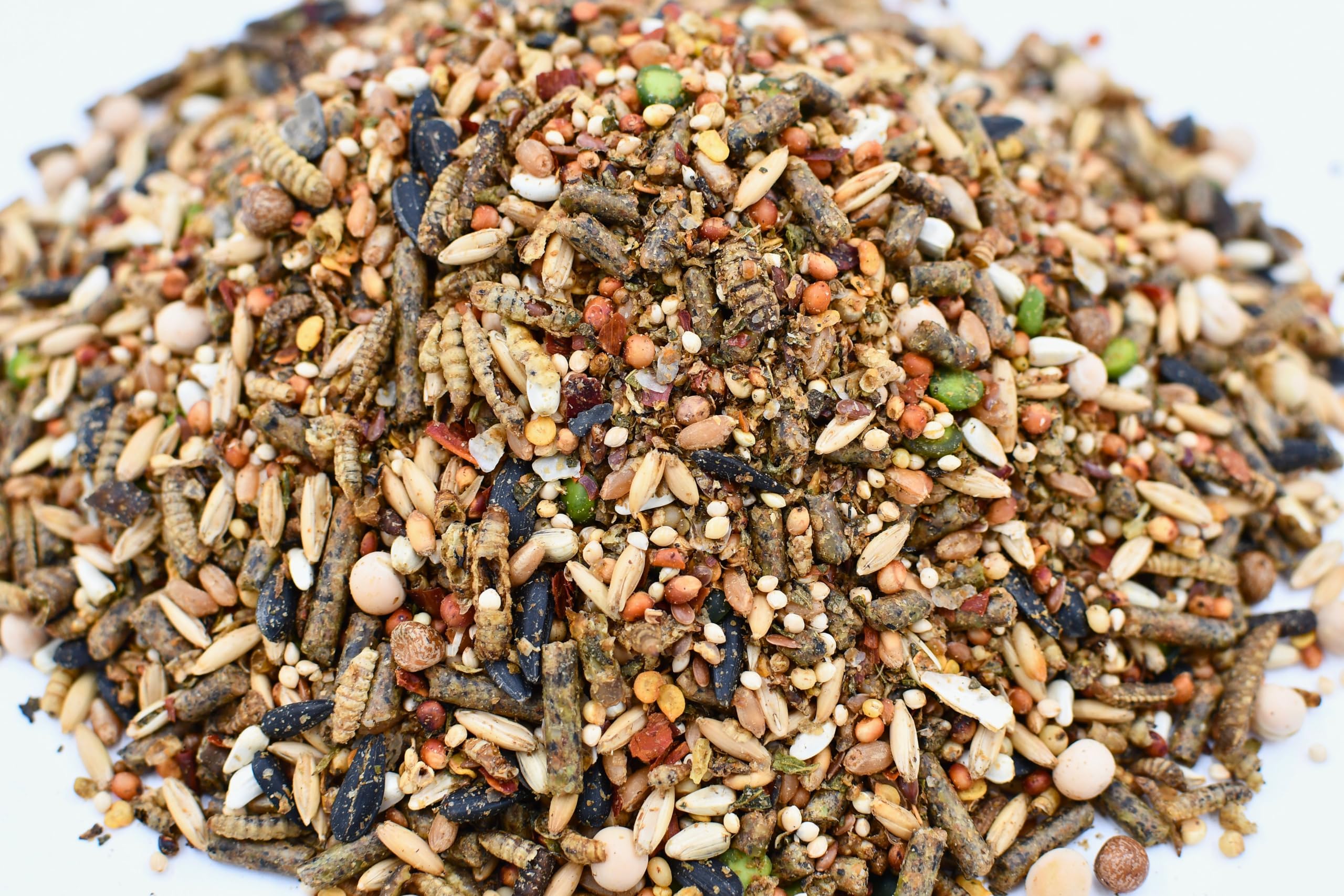 Little Farmer Chicken Fun-DOO mealworms blend for protein and energy.
