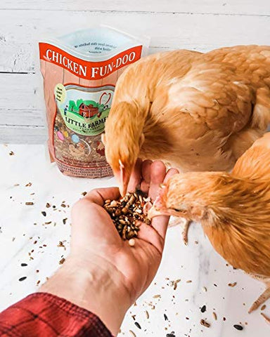Little Farmer Chicken Fun-DOO serving dish ready for feeding.