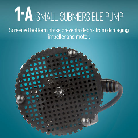 Little Giant 1-A 1/4-inch discharge enables flexible piping for small setups.