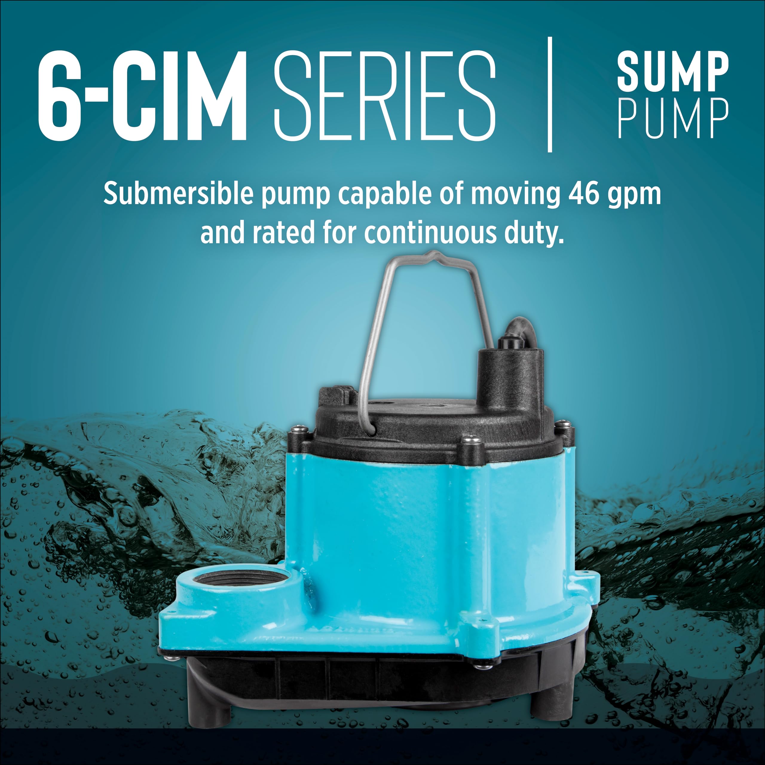 Garden hose adapter included enables versatile water transfer.
