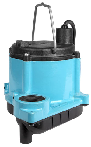 Non-clog vortex impeller detail helps prevent debris jams.
