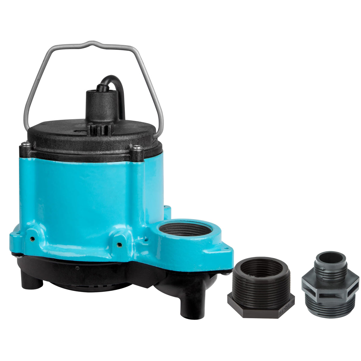 Little Giant 6-CIM-R pump body view highlighting durable epoxy-coated cast iron.