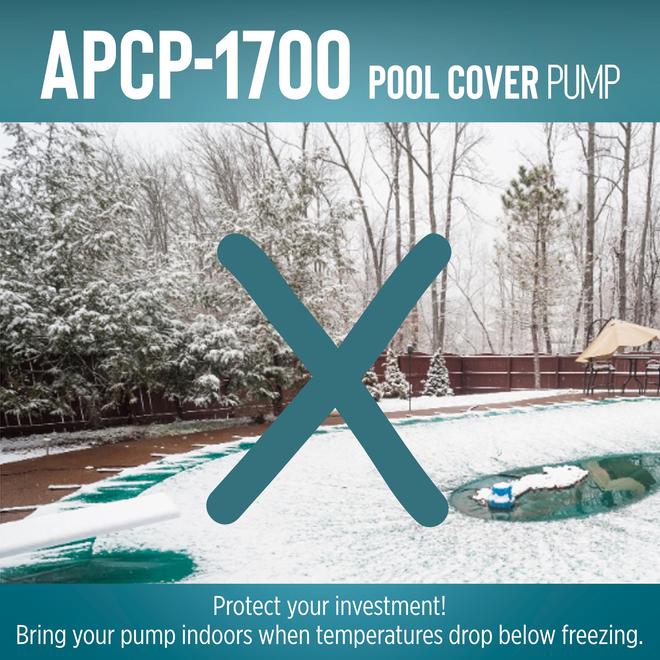 Little Giant APCP-1700 stable base design reduces tipping risk.