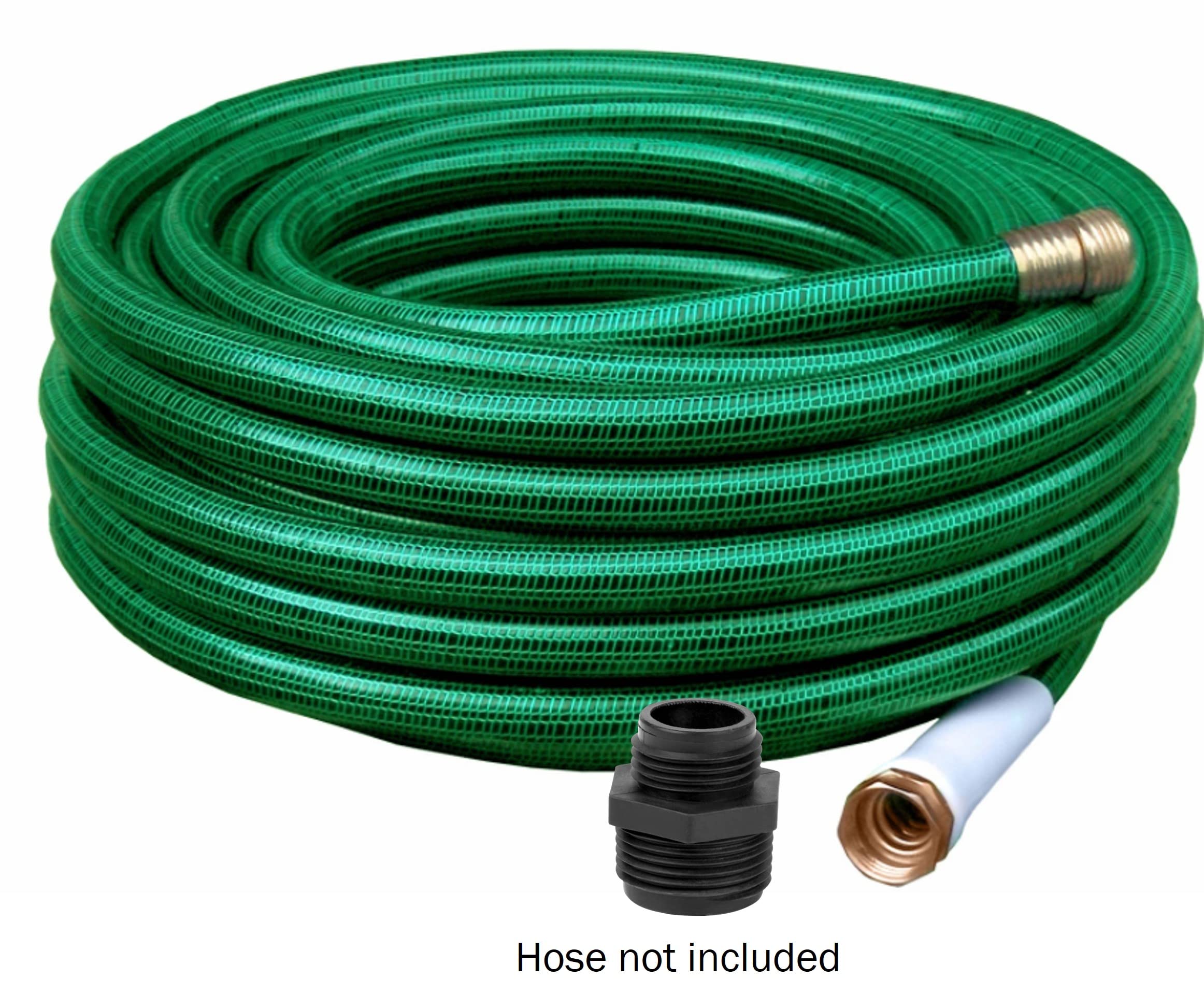 Little Giant GH-1 black adapter enables reliable water flow with garden hoses.