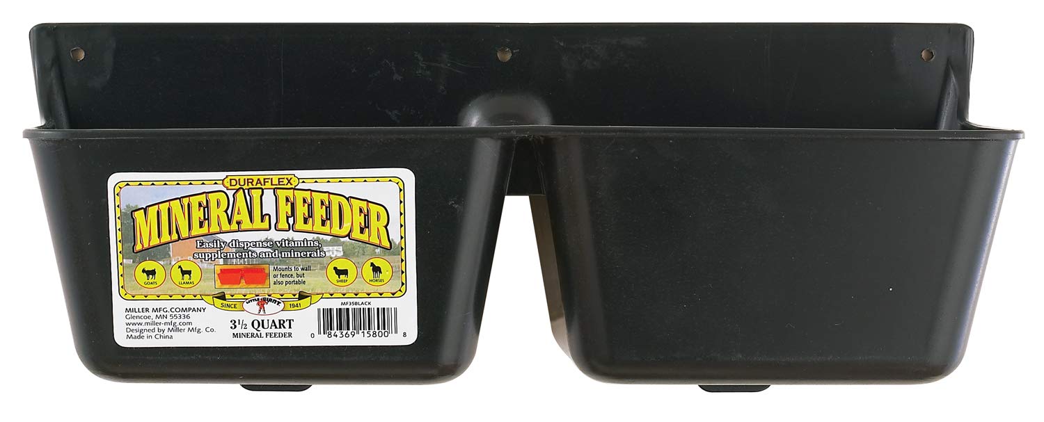 Little Giant mineral feeder made with DuraFlex plastic for lasting durability.